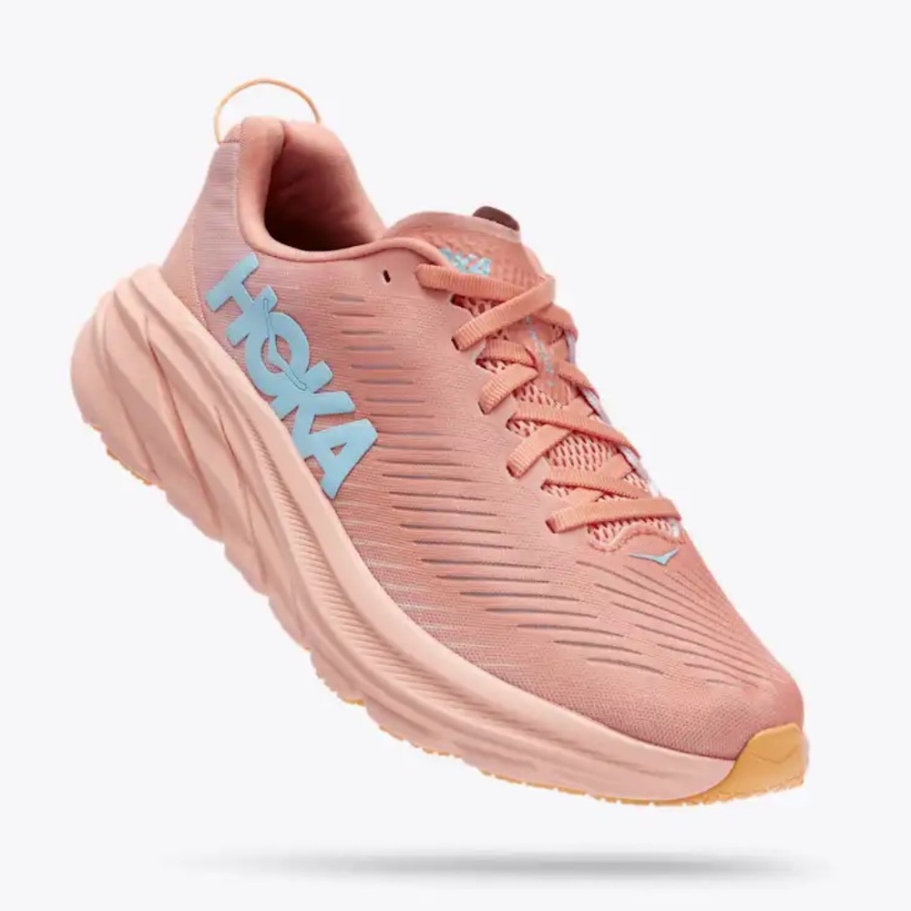 Hoka Rincon 3 Women's Coral / Orange and gray Athletic Shoes
Size 10.5